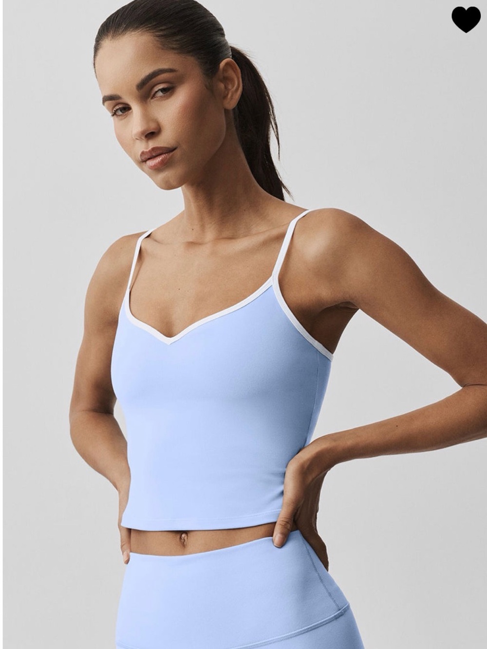 ALO Yoga Airbrush Refined Bra Tank- light provence